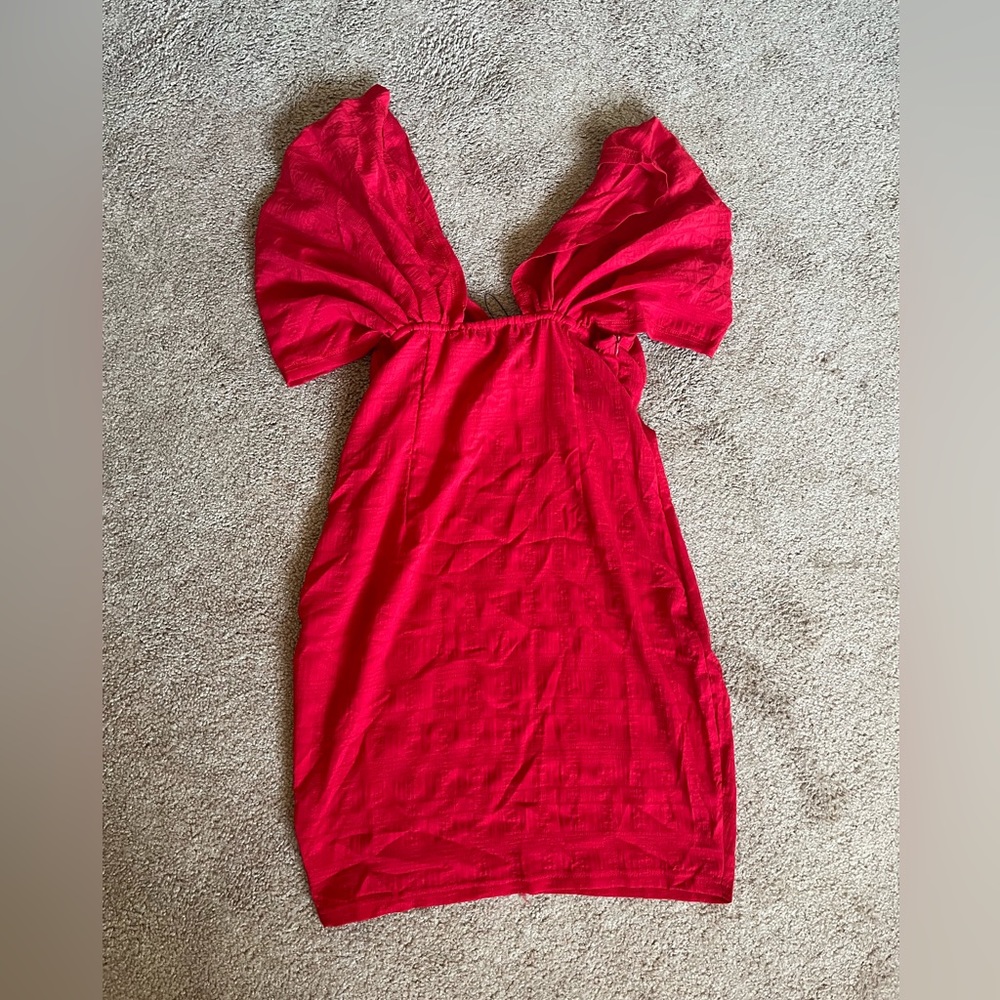 Red Mini Dress - Picture 2 of 3